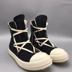 靴 Rick owens hexa RICK OWENS DRKSHDW Hexa Black Canvas Sneakers New Size 44 US